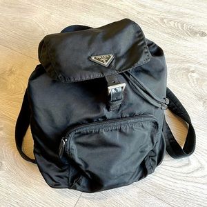 Prada Nylon Black Classic Medium Backpack